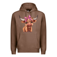 Chestnut cute  heifer Premium Hoodie - AdoDesignShop