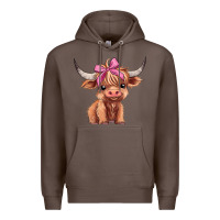 Coffee cute  heifer Premium Hoodie - AdoDesignShop