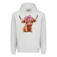 Dove Grey cute  heifer Premium Hoodie - AdoDesignShop