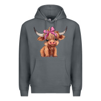 Rock cute  heifer Premium Hoodie - AdoDesignShop