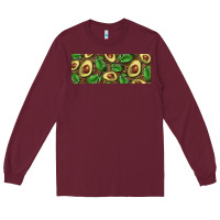 Burgundy avocados with wood and leopard background 11 oz mug Long Sleeve Tee - BarkalooDesign