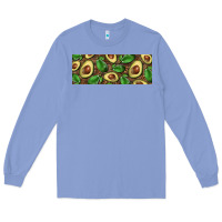Colony Blue avocados with wood and leopard background 11 oz mug Long Sleeve Tee - BarkalooDesign