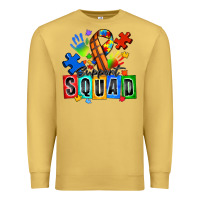 Antique Gold basketball support squad autism Premium Sweatshirt - Zillion Design Studio