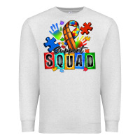 Oatmeal Heather basketball support squad autism Premium Sweatshirt - Zillion Design Studio