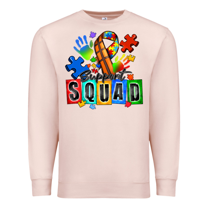 Basketball Support Squad Autism Premium Sweatshirt by Zillion Design Studio | Teevron