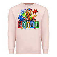 Pale Pink basketball support squad autism Premium Sweatshirt - Zillion Design Studio