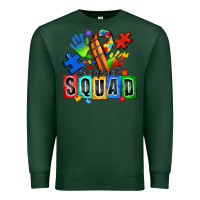 Sports Green basketball support squad autism Premium Sweatshirt - Zillion Design Studio