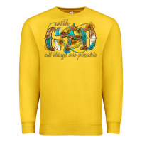 Lemon with god all things are possible with cross Premium Sweatshirt - texasbilliewilder