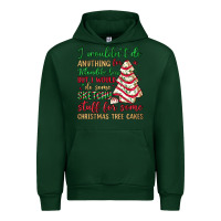 Forest Green sketchy stuff for some christmas tree cakes Urban Hoodie - JahusDesignShop