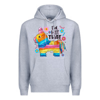 Heather Grey id hit that  mexican llama pinata Premium Hoodie - JahusDesignShop
