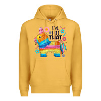 Mustard id hit that  mexican llama pinata Premium Hoodie - JahusDesignShop