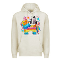 Oatmeal Heather id hit that  mexican llama pinata Premium Hoodie - JahusDesignShop
