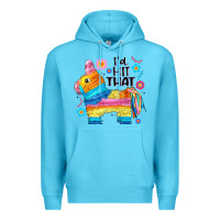 Ocean Blue id hit that  mexican llama pinata Premium Hoodie - JahusDesignShop