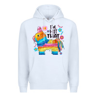 White id hit that  mexican llama pinata Premium Hoodie - JahusDesignShop