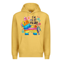 Antique Gold id hit that  mexican llama pinata Premium Hoodie - JahusDesignShop