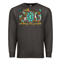 Smoke with god all things are possible with gemstone Premium Sweatshirt - texasbilliewilder