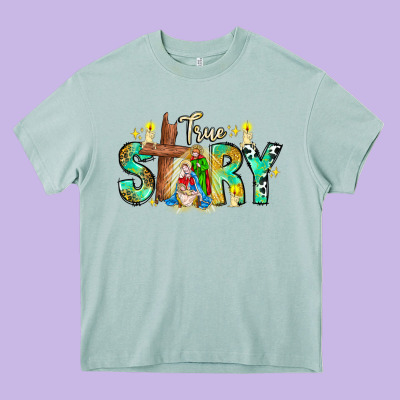 True Story Heavy Core Tee Designed By Cowhidedigitalart