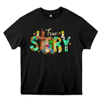 Black True Story Heavy Core Tee - CowhideDigitalArt