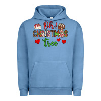 Pigment Pebble Blue oh christmas tree Urban Hoodie - JahusDesignShop