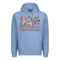 Colony Blue its all a mess Premium Hoodie - JahusDesignShop