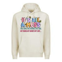 Oatmeal Heather its all a mess Premium Hoodie - JahusDesignShop
