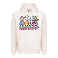 Pale Pink its all a mess Premium Hoodie - JahusDesignShop