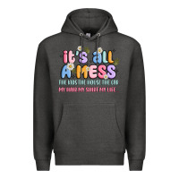 Charcoal Heather its all a mess Premium Hoodie - JahusDesignShop