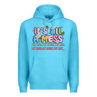 Ocean Blue its all a mess Premium Hoodie - JahusDesignShop