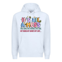 White its all a mess Premium Hoodie - JahusDesignShop