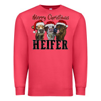 Cardinal Merry Christmas Heifers Premium Sweatshirt - RanaPortraitStore