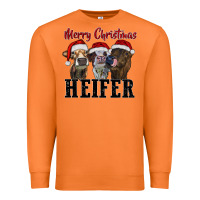 Carrot Merry Christmas Heifers Premium Sweatshirt - RanaPortraitStore