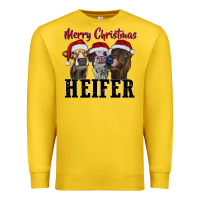 Lemon Merry Christmas Heifers Premium Sweatshirt - RanaPortraitStore
