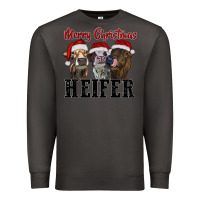 Smoke Merry Christmas Heifers Premium Sweatshirt - RanaPortraitStore