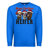 True Royal Merry Christmas Heifers Premium Sweatshirt - RanaPortraitStore