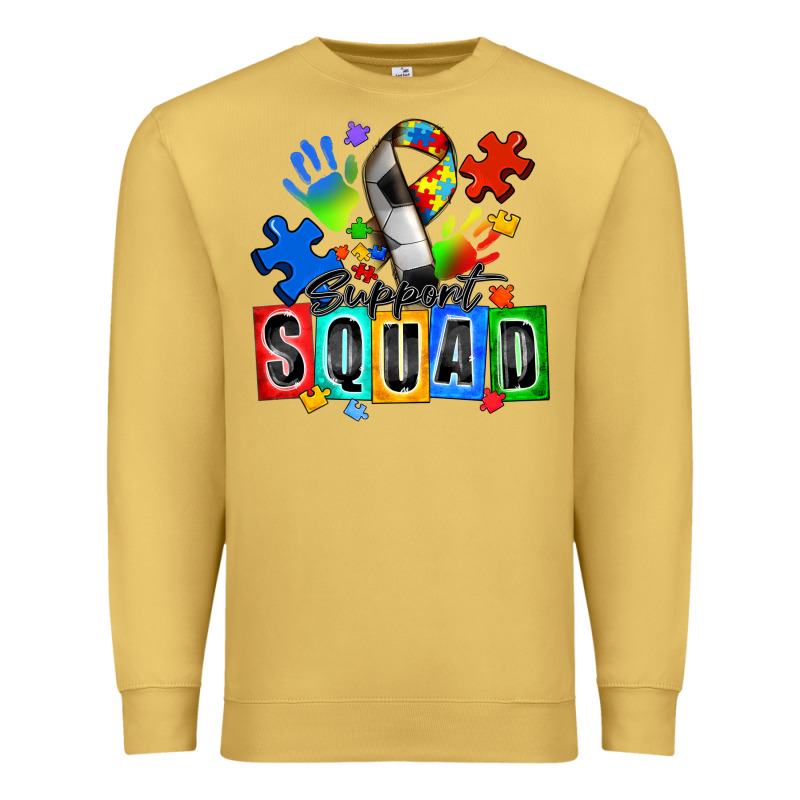 Soccer Support Squad Autism Premium Sweatshirt by Zillion Design Studio | Teevron