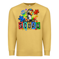 Antique Gold soccer support squad autism Premium Sweatshirt - Zillion Design Studio