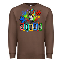 Chestnut soccer support squad autism Premium Sweatshirt - Zillion Design Studio