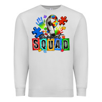 Dove Grey soccer support squad autism Premium Sweatshirt - Zillion Design Studio