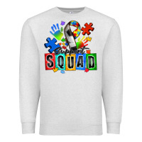 Oatmeal Heather soccer support squad autism Premium Sweatshirt - Zillion Design Studio