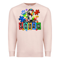 Pale Pink soccer support squad autism Premium Sweatshirt - Zillion Design Studio