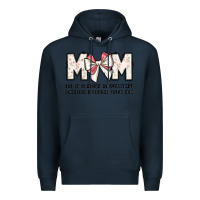 Navy mom she is clothed in gratitude counting blessings Premium Hoodie - JahusDesignShop