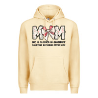 Pina Colada mom she is clothed in gratitude counting blessings Premium Hoodie - JahusDesignShop