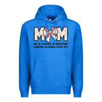 True Royal mom she is clothed in gratitude counting blessings Premium Hoodie - JahusDesignShop