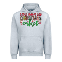 Heather Grey Snowflakes and Christmas cakes Urban Hoodie - JahusDesignShop