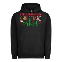 Pigment Black Snowflakes and Christmas cakes Urban Hoodie - JahusDesignShop