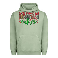 Pigment Oil Green Snowflakes and Christmas cakes Urban Hoodie - JahusDesignShop