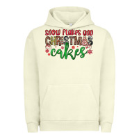 Pigment Pistachio Snowflakes and Christmas cakes Urban Hoodie - JahusDesignShop