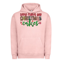 Pigment Salmon Snowflakes and Christmas cakes Urban Hoodie - JahusDesignShop