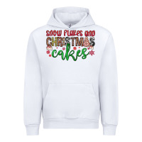 White Snowflakes and Christmas cakes Urban Hoodie - JahusDesignShop