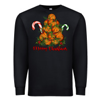 Black Merry Christmas Basketball Premium Sweatshirt - RanaPortraitStore